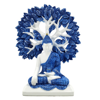 Figurka Thai Buddha- Modro bílý - Strom života