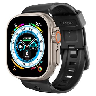 Spigen Rugged Band, matte black - Apple Watch 49mm/45mm/44mm/42mm