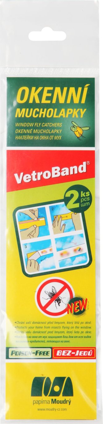 Mucholapka ecostripe okenní pásová - sada 2 ks