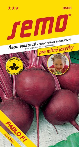 Řepa salátová - Pablo F1 kulatá jednoklíčková 60s - série JAZÝČKY