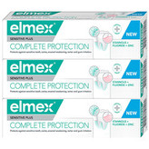 Elmex Zubní pasta Sensitive Plus Complete Protection Tripack 3 x 75 ml unisex