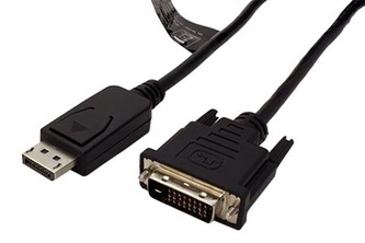 Kabel Roline propojovací DisplayPort DP(M) - DVI(M), 2m Kabel Roline propojovací DisplayPort DP(M) - DVI(M), 2m