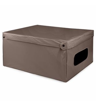 Box Compactor skládací úložný s víkem Smart 4, PVC - 50 x 40 x 25 cm, hnědá