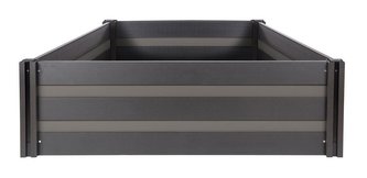 Vyvýšený záhon G21 Crop Duo 183 x 183 x 57, WPC, Eben