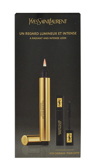 Yves Saint Laurent Touche Éclat rozjasňovač Touch Éclat Radiant Touch No.1 2,5 ml + řasenka Volume Effet Faux Cils No.1 2 ml