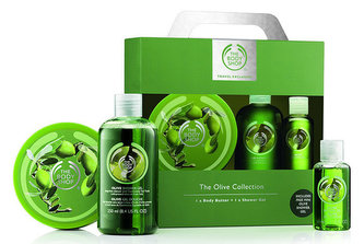 The Body Shop Olive tělové máslo Olive 200 ml + sprchový gel Olive 250 ml + sprchový gel Olive 60 ml