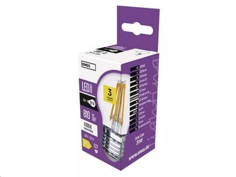 LED žárovka EMOS ZF1141 Filament Mini Globe 6W E27 neutrální bílá