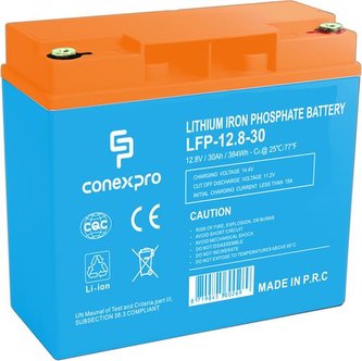 Baterie Conexpro LFP-12.8-30 LiFePO4, 12V/30Ah, T12