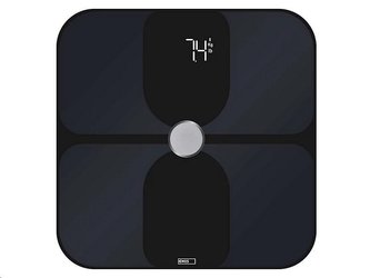 Digitální osobní váha GoSmart EMOS EV112 (BMI, 180 kg, černá)