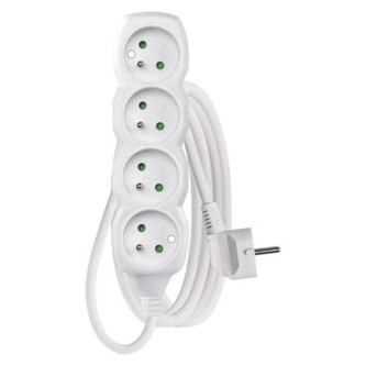 Prodlužovací kabel EMOS P0413R 4 zásuvky, 3m, bílý