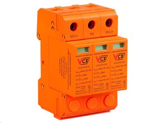 Přepěťová ochrana VCX PV375-3 DC třída T2 (C) 3P 1000V Professional Plus