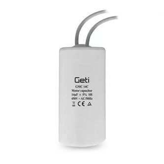 Kondenzátor rozběhový motorový 14uF 450V GETI GMC 14C