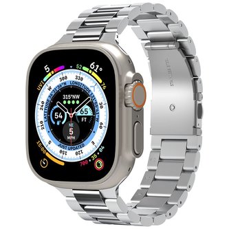 Spigen Modern Fit 316L, silver - Apple Watch 49mm/45mm/44mm/42mm