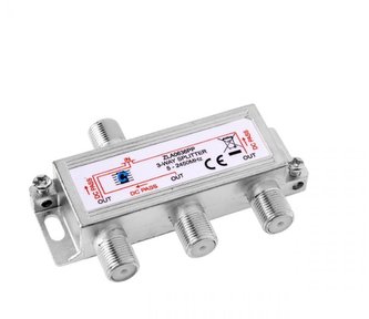 Anténní rozbočovač Cabletech 5-2450MHz 3x výstup, průchozí