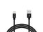 Kabel BLOW 66-109 USB-A 2.0 zástrčka – Apple Lighting, 1.5 m, nylonové opletení, černý