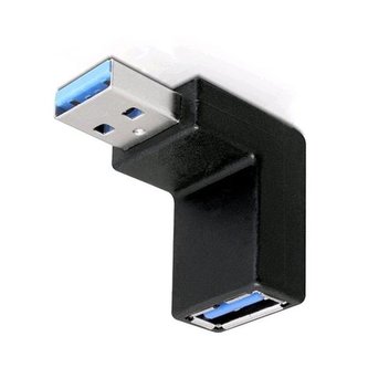 Redukce USB 3.0. A/M  - USB 3.0 A/F pod úhlem 90 Redukce USB 3.0. A/M  - USB 3.0 A/F pod úhlem 90