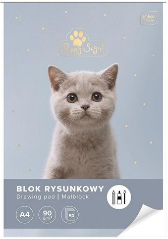 Blok rysunkowy A4/50K UV Puppy Sign 1szt.