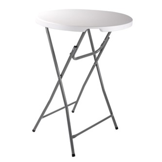 Barový stůl skládací 80x110 cm bílý