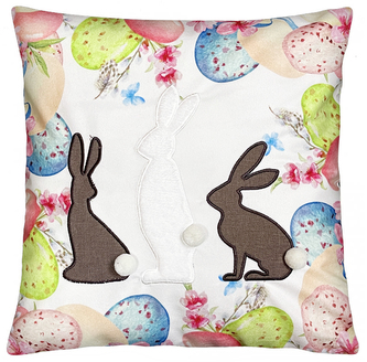 Velikonoční polštář 3D EASTER BUNNY II. 40x40 cm  Mybesthome