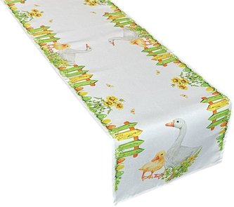 Velikonoční ubrus - běhoun na stůl EASTER DUCK 40x140 cm Mybesthome