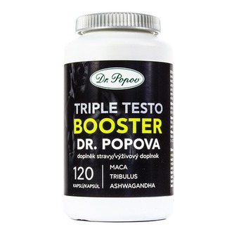 Bylinné kapsle SPORT Triple Testo BOOSTER Dr. Popov