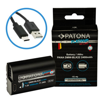 Aku Panasonic DMW-BLK22 2400mAh Li-Ion Platinum USB-C nabíjení