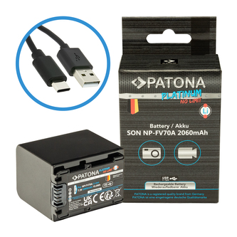 Aku Sony NP-FV70A 2060mAh Li-Ion Platinum USB-C nabíjení