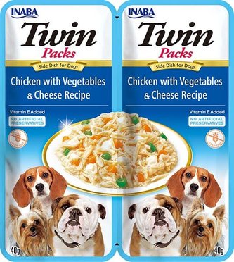 Churu Dog Twin Packs Chick&Veg. & Cheese in Broth 80g
