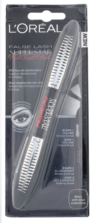 L´Oréal Paris False Lash Superstar Red Carpet Black Řasenka 13 ml Black With Blue Undertone pro ženy