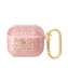Guess Glitter Flakes Metal Logo Pouzdro pro AirPods 3 Pink
