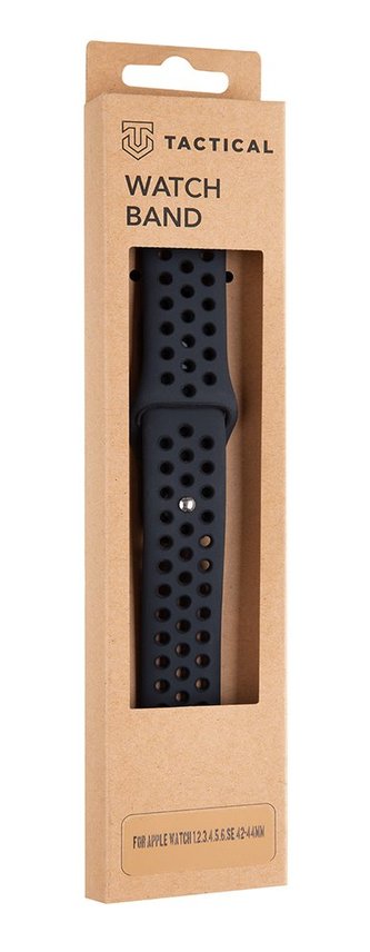 Tactical 161 Double Silikonový Řemínek pro Apple Watch 1/2/3/4/5/6/7/8/9/SE 42/44/45mm Black Tactical 161 Double Silikonový Řemínek pro Apple Watch 1/2/3/4/5/6/7/8/9/SE 42/44/45mm Black