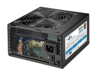 Zdroj Eurocase Eco+ 550W, 80PLUS BRONZE, 12cm ventilátor, bulk