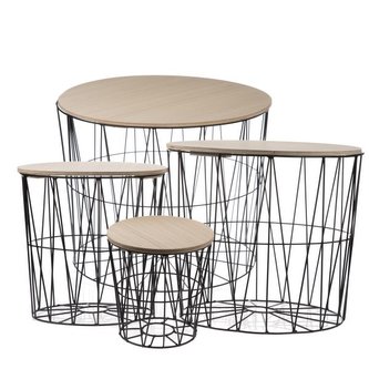 Odkládací stolek - sada 4ks, 0/1