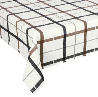 Forbyt, Ubrus celoroční, Kostka, smetanová 130 x 220 cm