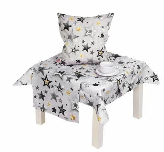 Ubrus vánoční, Hvězdičky 85 x 85 cm