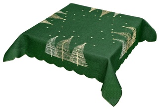 Ubrus Vánoční, Moderní stromečky, zelený 85 x 85 cm Ubrus Vánoční, Moderní stromečky, zelený 85 x 85 cm