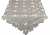 Ubrus celoroční, Anička, šedý 40 x 85 cm