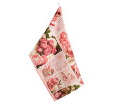 Kuchyňská utěrka - patchwork - růžová - 50x70 cm - 1ks