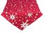 Ubrus Vánoční, Zářivé hvězdy, červený 85 x 85 cm