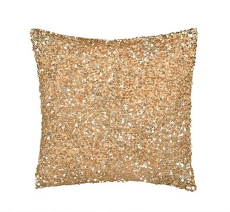 Forbyt, Návlek na polštář, Třpytky, béžový, 40 x 40 cm