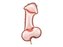 Balon foliowy Penis różowe złoto 55.5x112cm