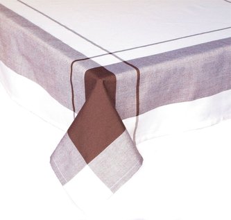 Forbyt, Ubrus celoroční, Káro hnědé 85 x 85 cm