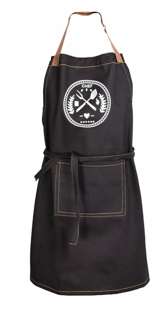 Zástěra kuchyňská, Jeans Mastercheaf, černá