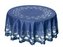 Ubrus, žakárový Felicia, modrý, kulatý pr. 78 cm