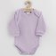 Kojenecké bavlněné body New Baby Casually dressed fialová - velikost 56 (0-3m)