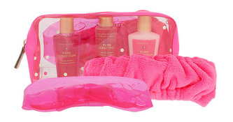 Victoria´s Secret Pure Seduction tělové mléko 60 ml + sprchový gel 60 ml + sprchový olej 60 ml + chladící gelová oční maska + čelenka + kosmetická taška
