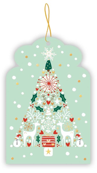 QUIRE PUBLISHING Jmenovky na dárky 5 kusů 0841 QP  - vánoční