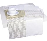 Forbyt, Prostírání bavlněné, Cubes, smetanovobéžový 40 x 120 cm