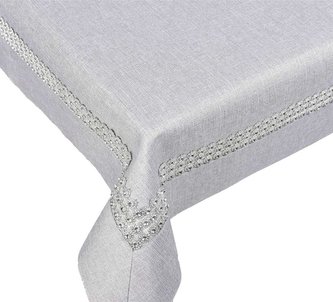 Forbyt, Ubrus, Šedostříbrný s lemem 85 x 85 cm