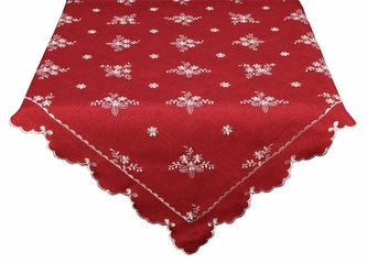 Ubrus celoroční, Anička, červený 40 x 85 cm